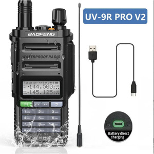 Walkie Talkie Uv-9r Pro de 8800mAh, Resistente al Agua IP68, Largo Alcance de 50km, Verde Militar, Licencia Privada, Control VOX - Product Image 4