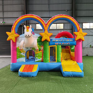 Château gonflable Moonwalk Grand Roi Lion pour enfants, maison de rebondissement commerciale avec souffleur - Product Image 3