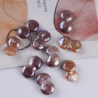 Perles d'eau douce naturelles violettes de style baroque en forme de 8, 10-13 mm, pour la fabrication de boucles d'oreilles DIY