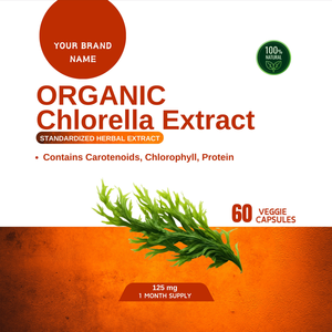 Chlorella <b>Extract</b> Natural Organic Based Support Healthy Nervous System Capsules Private Label Directly From Indian Supplier - Product Image 2