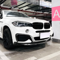 Kit de Alerón Delantero, Difusor Trasero y Rejilla para BMW M Sport X6 F16 2015-2019, 1 Año de Garantía, Reequipamiento OEM, Fibra de Carbono