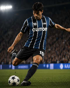Fabricant de maillots de football rétro personnalisés de qualité supérieure avec sublimation, coupe ample, style streetwear, maillots de football vintage pour hommes - Product Image 2