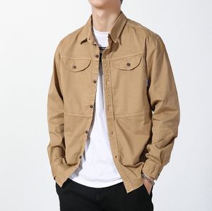 เสื้อแจ็คเก็ตผู้ชายสไตล์ฮ่องกง แขนยาว ปกพับ ติดกระดุ<span class=keywords><strong>ม</strong></span>แถวเดียว ผ้าป๊อปลิน ระบายอากาศได้ดี เป็น<span class=keywords><strong>ม</strong></span>ิตรกับสิ่งแวดล้อ<span class=keywords><strong>ม</strong></span> เห<span class=keywords><strong>ม</strong></span>าะสำหรับฤดูใบไ<span class=keywords><strong>ม</strong></span>้ผลิ - Product Image 4