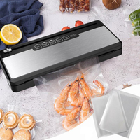 2024 Mini cuisine à domicile en acier inoxydable alimentaire scellant sous vide Machine d'emballage 60Kpa poisson alimentaire stockage sous vide scellant Machine