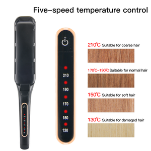 Plancha de Cabello Profesional de Cerámica con Calentamiento Rápido, Plancha Infrarroja Eléctrica de Placas Anchas, Alisador de Cabello Infrarrojo Profesional - Product Image 2