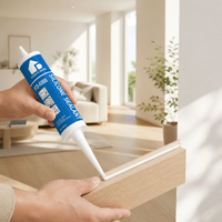 Scellant silicone neutre écologique FEIDU FD-6000 300ml, haute résistance adhésive, adhésif UV, décoration intérieure, étanchéité des fenêtres