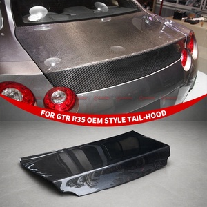 ฝาครอบท้ายรถยนต์นิสสัน GTR R35 แบบ OEM ผลิตจากคาร์บอนไฟเบอร์แห้ง จำหน่ายโดยตรงจากโรงงาน ราคาขายส่ง - Product Image 4