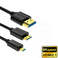Câble HDMI 2.1 8K de 30 cm (0,5 m) en silicone souple, compatible vidéo HD, pour grossistes et fournisseurs chinois (Dollar General)