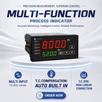 Indicador de Proceso Digital MPD510 CE de Alta Precisión (0.2%FS) con Entrada Universal, Pantalla LED de 7 Segmentos y Opciones de 4-20mA, RS485 y Relé