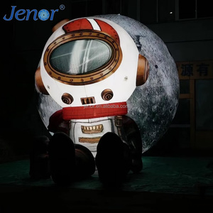 Decoración <span class=keywords><strong>Lunar</strong></span> Inflable de Astronauta, Ideal para Decoración de Escenarios de Fiestas de Museos de Ciencia Espacial al Aire Libre y Publicidad. - Product Image 4