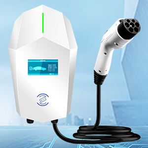 Venta al por mayor 7KW Home AC EV Cargador con cubierta de plástico Estación de <span class=keywords><strong>carga</strong></span> montada en el suelo para el <span class=keywords><strong>coche</strong></span> del Vehículo Eléctrico - Product Image 1