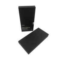 Petit étui à crayons en carton noir rigide fait à la main feuille d'or personnalisée/estampage/laminage mat imprimé avec gaufrage pour boîtes à stylos