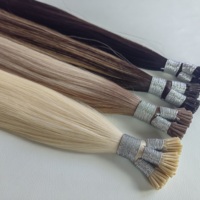 Extensions de cheveux humains russes Remy 12A, 100g/paquet, I-Tip, double épaisseur, cheveux vierges, toutes couleurs, extensions de cheveux I-Tip