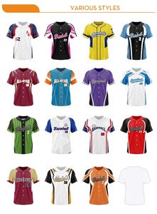 2024 hommes femmes entièrement personnalisé maillot de Baseball séchage rapide respirant confortable vêtements de sport impression numérique grande taille - Product Image 6