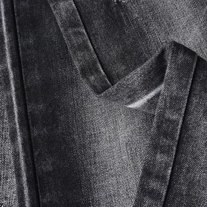 Высокое качество Женская джинсовая ткань черного цвета стрейч джинсовая ткань