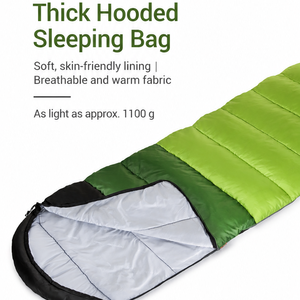 Saco de Dormir Tipo Sobre Grueso y Cálido para Adultos, Portátil, Individual, de Poliéster, Transpirable, para 2 Estaciones, Primavera y Otoño, para Actividades al Aire Libre - Product Image 3