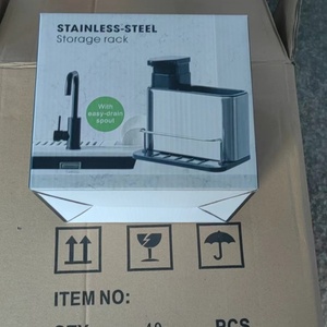 Juego de vajilla de acero inoxidable multifuncional todo en uno, herramientas de limpieza, nueva cocina, fregadero doméstico, almacenamiento, <span class=keywords><strong>jaula</strong></span> para palillos, drenaje - Product Image 4