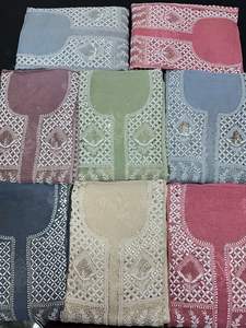 Meilleure collection Pure Soft Natural Tissue Silk Chikan Mukaish Chemise d'été droite semi-cousue brodée à la main Dupatta Formal - Product Image 5