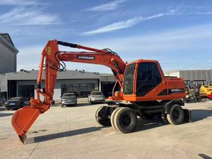 Excavadora de Ruedas Usada Doosan DH150W-7 en Venta, Componentes Principales: Motor, Cojinete, PLC, Sistema Hidráulico Resistente de 15 Toneladas - Product Image 3