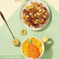 Mélange de mangues délicieux |   Thé diététique saveur fruit de la passion, mangue et papaye, chaud ou froid, pour les salons de thé |   Sachets de thé OEM / Emballages supérieurs