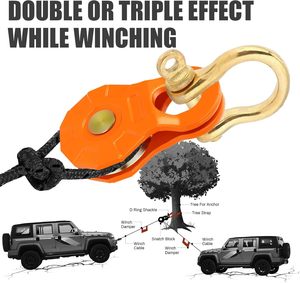 Tham Vọng ròng rọc khối <span class=keywords><strong>snatch</strong></span> khối cho máy kéo, xe tải, ATV & UTV nhiệm vụ nặng nề offroad phục hồi tời phụ kiện tời <span class=keywords><strong>snatch</strong></span> khối - Product Image 3