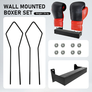 JH-Mech portaoggetti per guanti espositore per guanti da appendere espositore per guanti da boxe con montaggio a parete in metallo per impianto di allenamento in palestra - Product Image 5