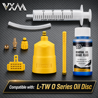 Kit de purge de frein hydraulique VXM MTB avec seringue ergonomique, outil optionnel pour liquide et huile, compatible avec les freins à disque LTW*O, en plastique technique