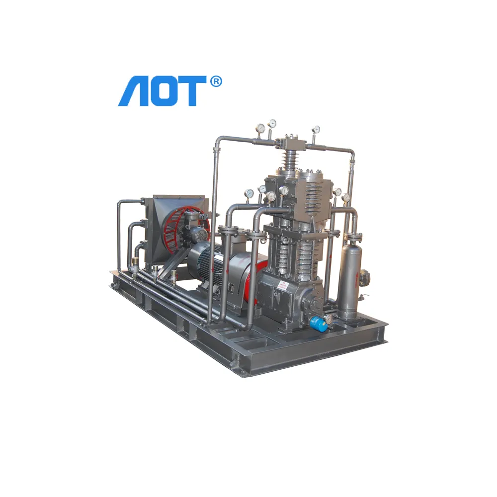 Compressore di lubrificazione senza olio del produttore AOT utilizzato per lo scarico di compressori di recupero dell'ammoniaca