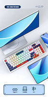 98 Keys Mixed Color Wired Mechanical Keyboard FV-K98 Computer Hardware & Software RGB Gaming Keyboardfor Tablet Gamer