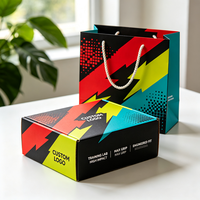 Boîte à chaussures ondulée en carton pastel bio, durable pour l'expédition de vêtements, avec logo personnalisé, conception gratuite, échantillon en 72h, vente en gros, OEM