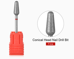 KADS Fraise à ongles en acier au tungstène pour cuticules, diamantée, 3/32'', outil rotatif professionnel pour manucure, pour le retrait du vernis gel - Product Image 5