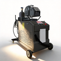 Machine de soudage laser à fibre portative tout-en-un 4-en-1 refroidie par eau 3000W Nouvelle machine de soudage/découpe/nettoyage de précision Rayther pour atelier