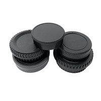 Cache d'Objectif Avant et Arrière pour Appareil Photo Reflex Numérique Canon, Nikon, Sony, Fuji, M42, Pentax, Panasonic, et Bouchon de Boîtier Sans Logo