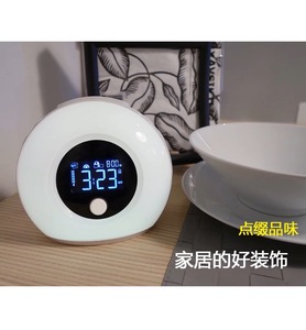 Altavoz de luz nocturna multifuncional BT, <span class=keywords><strong>reloj</strong></span> despertador inteligente de escritorio <span class=keywords><strong>Amazon</strong></span> - Product Image 3