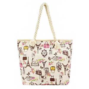 Sacs fourre-tout personnalisés avec logo sac à provisions pliable en toile recyclée/nylon/non tissé/jute/coton pour étudiants - Product Image 4