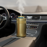 Diffuseur d'arômes électrique portable pour voiture et maison, sans eau, rechargeable, en alliage d'aluminium, machine à parfum intelligente avec 1 an de garantie