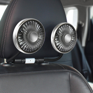 2026 F310X Car <b>Fan</b> USB with Dual <b>Heads</b> Flexible Hose for Back Seat New Year's New Car Accessory Portable Car <b>Fans</b> - Product Image 3