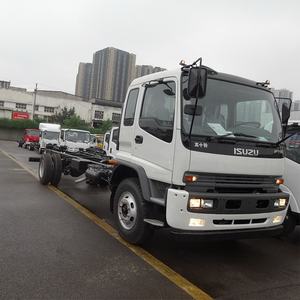 Qingling Isuzu FTR 10-15ton <span class=keywords><strong>Chassis</strong></span> lebar kabin dengan tempat tidur Euro 5 4HK1 mesin harga murah - Product Image 4