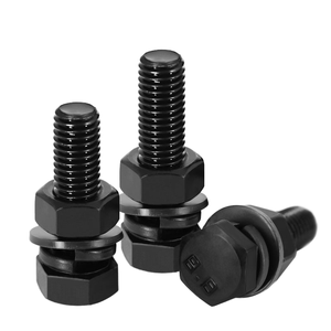 สลักเกลียวหัวหกเหลี่ยม8.8/10.9/12.9ทนแรงดึงสูงเหล็กกล้าคาร์บอนเพลน - Product Image 4