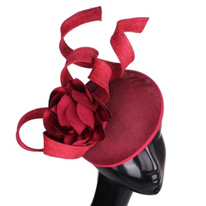 Women Hemp Feather Hairband Fascinator Vintage Ladies Flapper Feather <strong>Hair</strong> <strong>Band</strong> for Women Church <strong>Wedding</strong> Kentucky Hat Accessory - Product Image 5