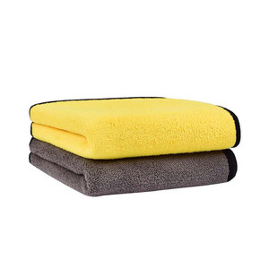 Serviette de lavage de voiture en microfibre double couche absorbante de haute qualité pour le nettoyage et le séchage des voitures - Product Image 6