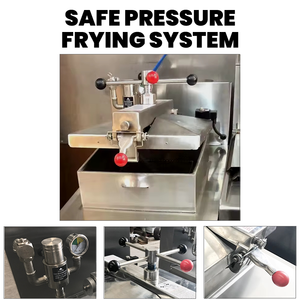 Friggitrice a Pressione Commerciale a Gas Stile Henny Penny PFG600, Friggitrice per Pollo a 4 Teste, Macchina per Friggere Pollo a Pressione - Product Image 2