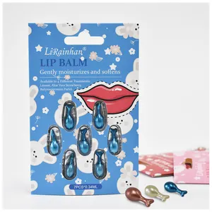 Toptan yüksek kaliteli dudak serum tatlandırıcı yağ özel etiket vegan pembe dudak yağı kapsül serumu krem