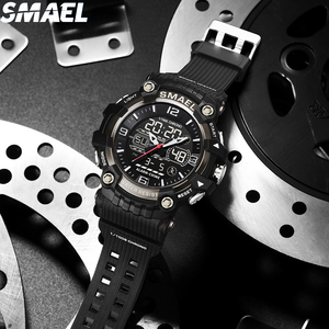 <span class=keywords><strong>Reloj</strong></span> Digital Deportivo para Hombre, Relojes Digitales <span class=keywords><strong>de</strong></span> Plástico Resistentes al Agua con Cronómetro, Último Modelo SMAEL 8089, Relojes Multifuncionales - Product Image 3