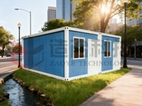 Maison préfabriquée de luxe prête à l'emploi, design le plus récent, maison conteneur portable, maison préfabriquée de luxe 3 chambres 60 m2 avec magasin
