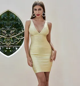 L184 high quality gold foil printed bandage bodycon elegant clothes for women