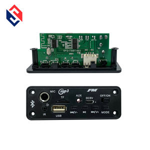 Venta de fábrica, placa MP3 de 3,7 V con 2*5W AMP USB FM MIC amplificador de <span class=keywords><strong>Audio</strong></span>, reproductor de música, <span class=keywords><strong>Bluetooth</strong></span> 5,0, módulo de reproductor de placa decodificadora de MP3 - Product Image 1