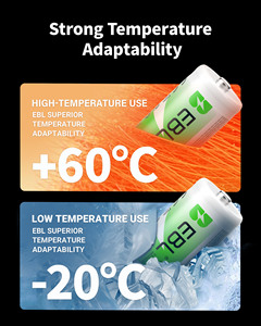 Paquete de 4 Pilas Recargables EBL Nuevas en Caja, Proveedor de Fábrica, 1.2V 5000mAh, Ecológicas, Ni-MH, en Oferta - Product Image 6