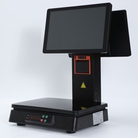 AI-herkenning touchscreen klantendisplay scherm weegschaal kassa verse groenten fruit supermarkt