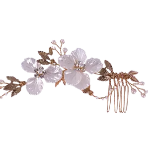 Bridal Flower Headband Wedding Hair Accessories Bride Handmade Hair Ornaments Female Crystal Headdress